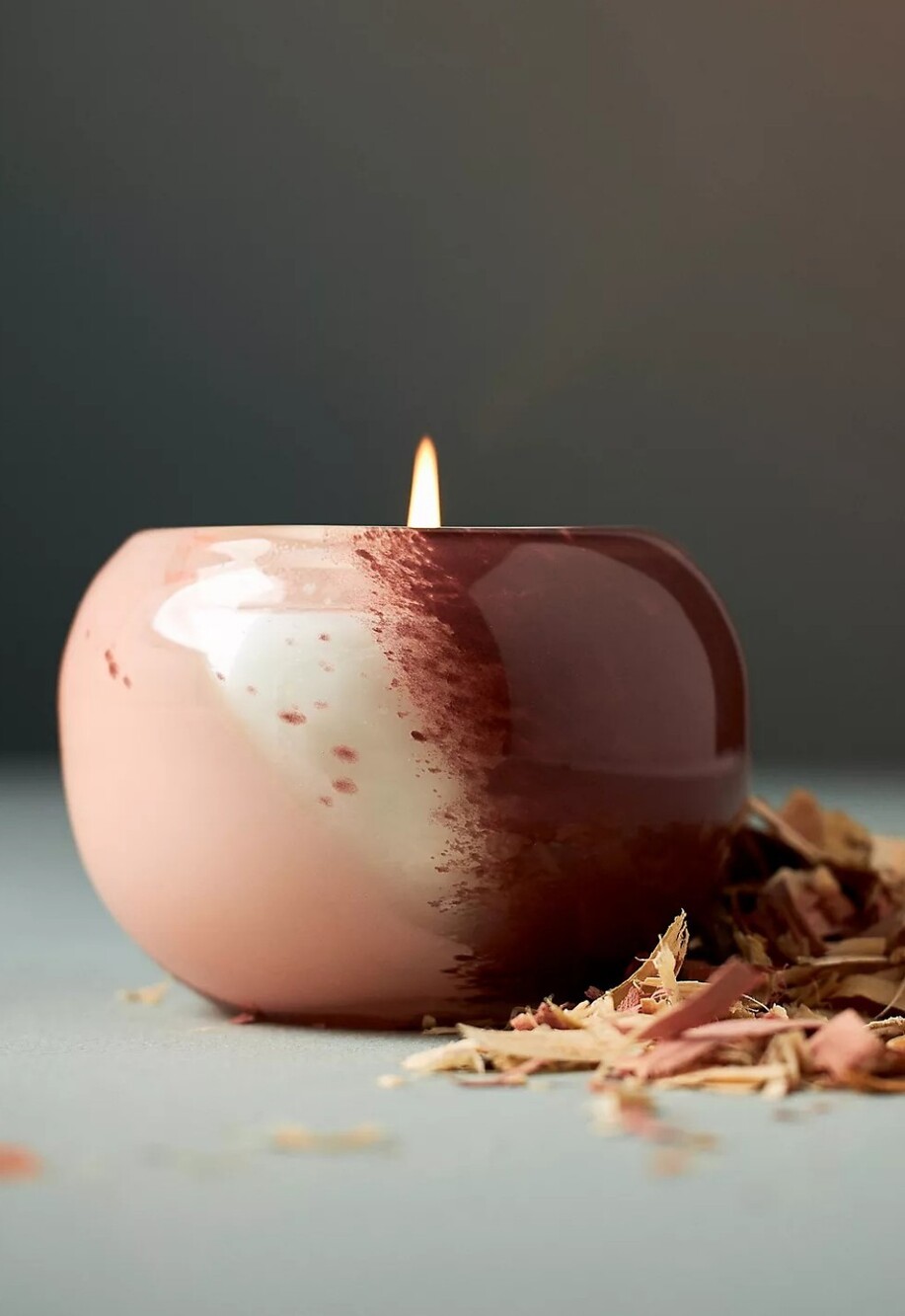 Anthropologie The Courageous Woody Palo Santo & Bergamot Glass Candle
